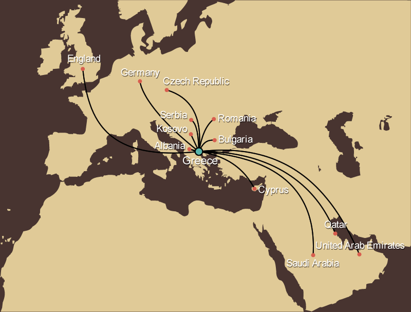 Exports Map